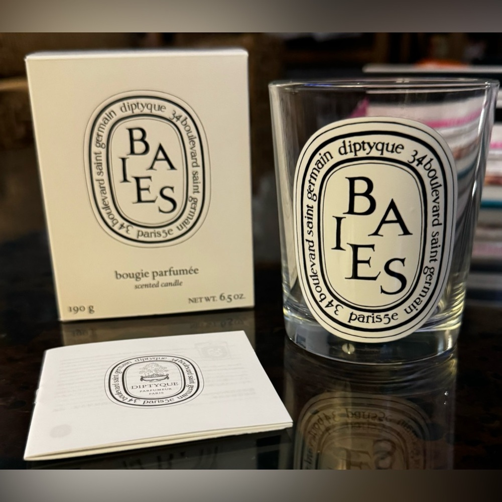 Diptyque BAIES 6.5 oz empty candle jar with box